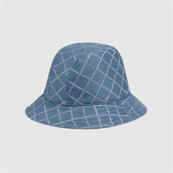 

2021 denim bucket hats mens womens caps wide brims hat fashion casual stingy brim cap, Blue;gray