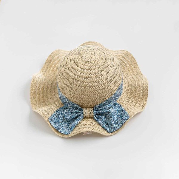 

new summer girls' straw hat children outdoor foreign style sun, Yellow