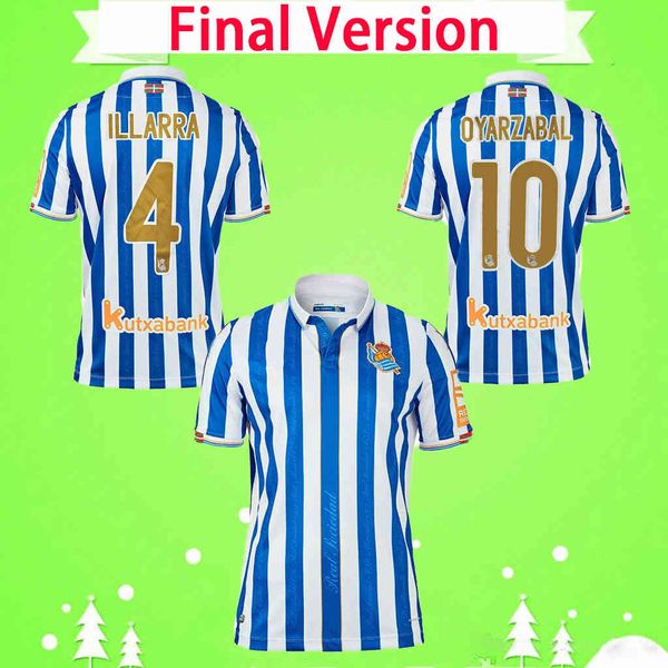 

sociedad real copa del rey final kit 19 20 21 oyarzabal soccer jerseys silva isak merino football shirt portu illarra men jersey, Black