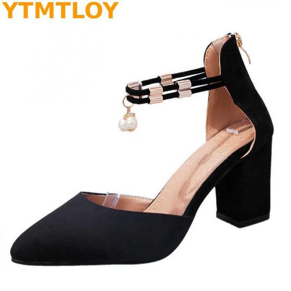 

dress shoes fashion ankle strap ladies casual sandals summer high heel buckle office work gold heels, Black
