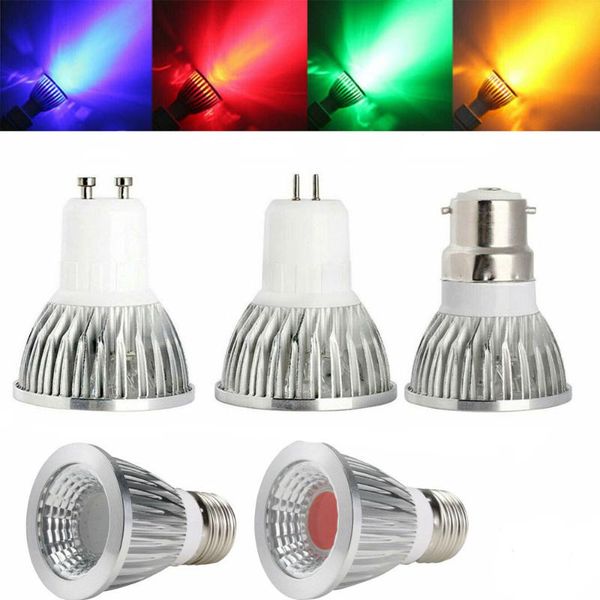 

bulbs 10pcs/lots e27 e14 gu10 gu5.3 led cob spotlight dimmable 6w 9w 12w spot light bulb lamp 110v 220v high power
