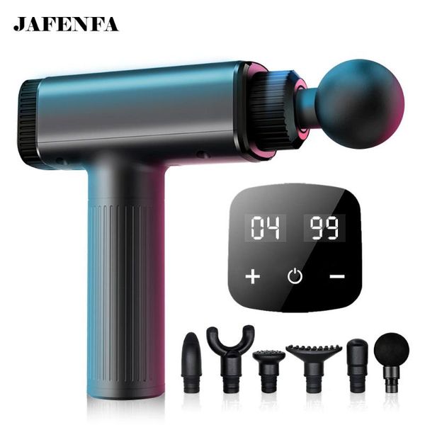 

massage gun high frequency muscle relaxation fitness equipment slimming shaping body deep tissue fascia massager lcd display