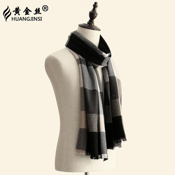 

golden silk pure wool scarf and shawl for men women scarves, Blue;gray