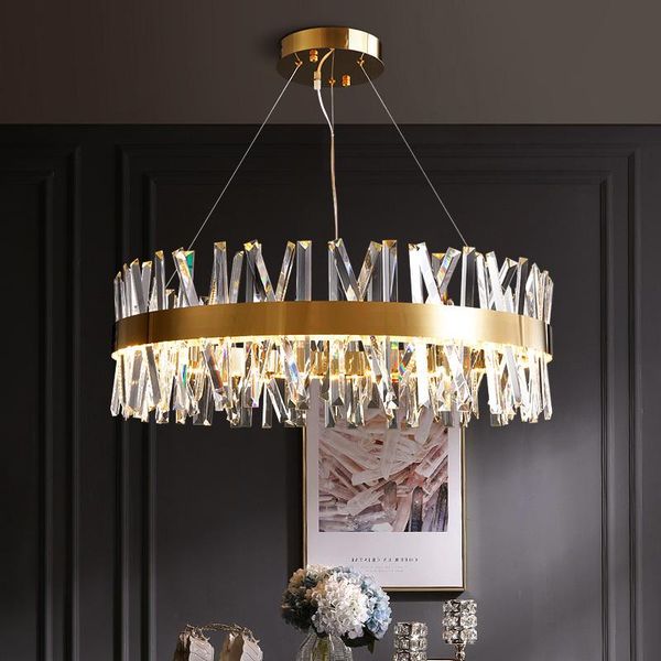 

chandeliers modern living room chandelier light luxury crystal simple dining bedroom high-end led lamps