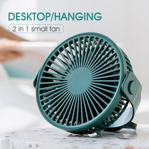 

electric fans 360 degree rotation 7-inch usb rechargeable 4000mah desk fan hanging 4 speed ceiling for camping tent outdoor home