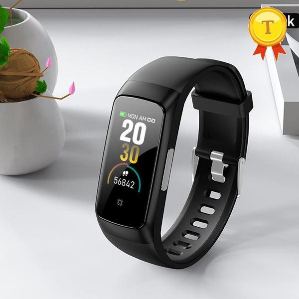 

smart wristbands ecg fitness tracker bracelet body temperature heart rate monitor blood pressure watch sports band pk t1 e66