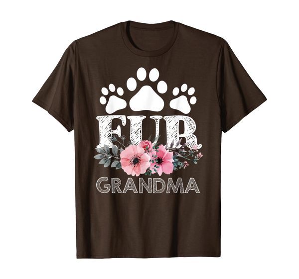

funny dog cat grandma fur grandma gift mother day 2018 shirt, White;black