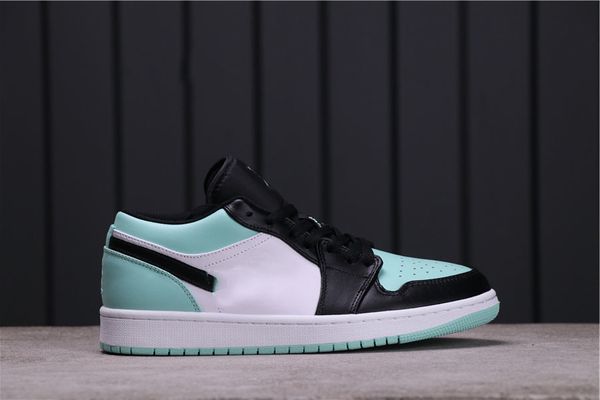 

shoes authentic jumpman 1 low cut emerald basketball sport shoe