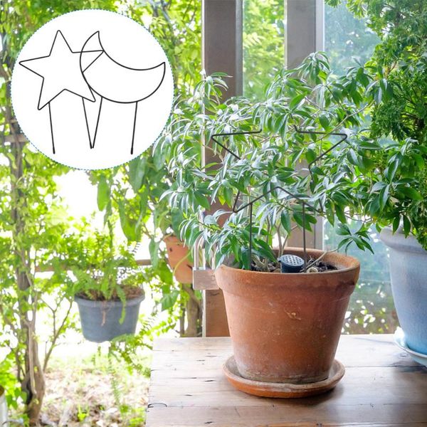 

party decoration 2pcs star moon shaped plants climbing rack gardening accessory plant supports