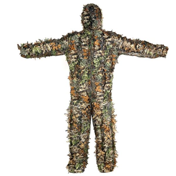 

tactical clothing 3d bionic ghillie sniper military uniform camouflage disguise for hunting outdoor birdwatch suit sets, Camo