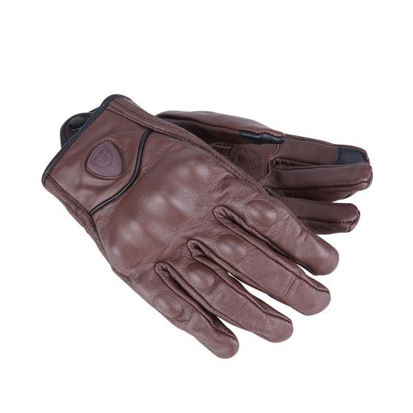 

cycling gloves nordson retro motorcycle men leather waterproof winter touch screen motocross full finger motorbike moto, Black