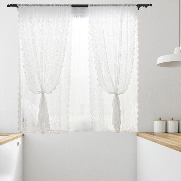

curtain & drapes fashion window sheer 3 sizes tulle drape lace embroidered decorative pleated dreamlike rod pocket