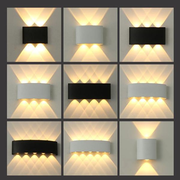 

indoor wall light aluminum outdoor lamp ip65 waterproof garden fence for living room stairs bedroom