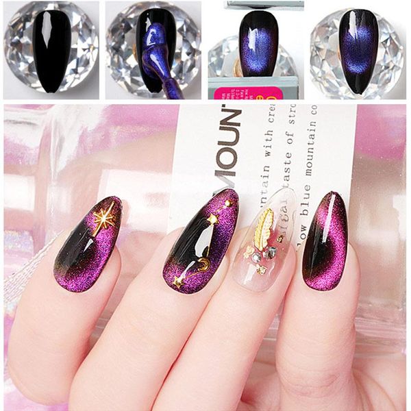

nail polish soak off uv led gel environmentally friendly 9d starry sky shiny @me88
