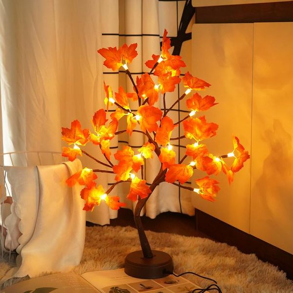 

strings 108 led usb 3d table-lamp copper wire christmas fire tree night light for home holiday bedroom indoor kids bar decor fairy