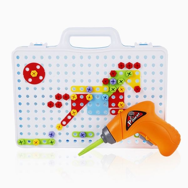 

kids drill toys educational puzzle diy building toys electric drill screws assembled pretend play creative tool kit toy for boys