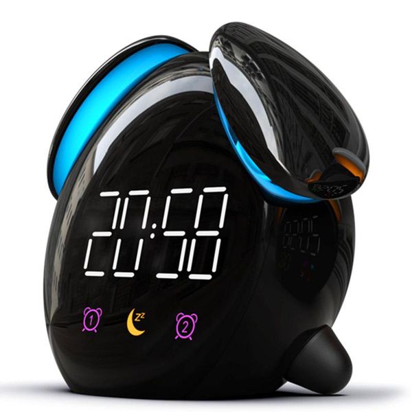 

other clocks & accessories led smart digital modern alarm clock snooze silent rechargeable multi function wekker home decor jj60nz