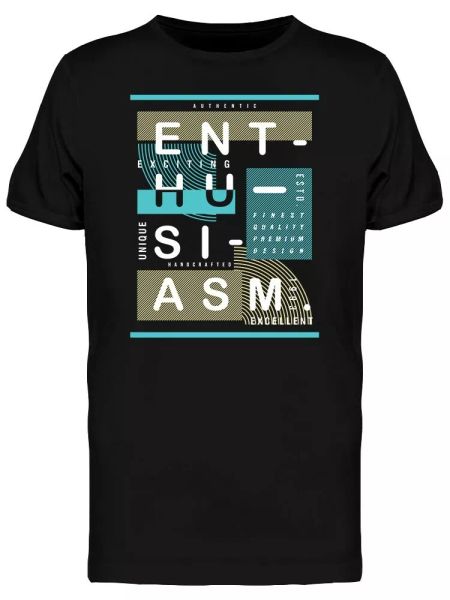 

Enthusiasm Urban Graphic Men's Tee -Image by Shutterstock, White;black
