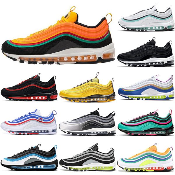 

2021 populer original running shoes 97 men women mschf x inri jesus sky sunburst aurora green game loyal gradient fade easter red leopard th
