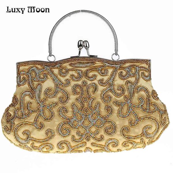 

new embroidery clutch bags women beaded glitter handmade wedding purse ,evening bags handbags brand retro purse 03606-1