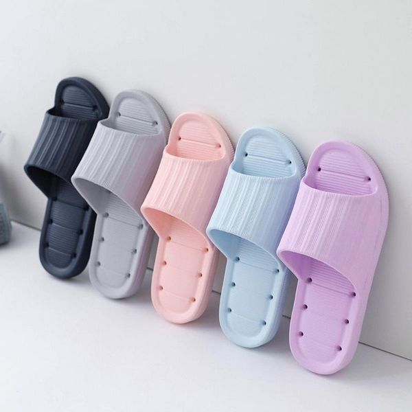 

slippers women summer couple indoor eva non-slip home bathroom shower shoes el word drag wholesale casual, Black