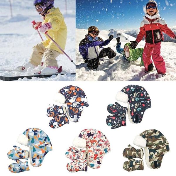 

caps & hats kids waterproof winter snow ski mittens hat keep hands stay warm and dry in playing suitable for outdoors, Yellow