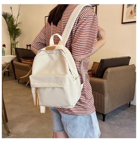 

backpack j3639 - leisure multi-function trend solid color large capacity
