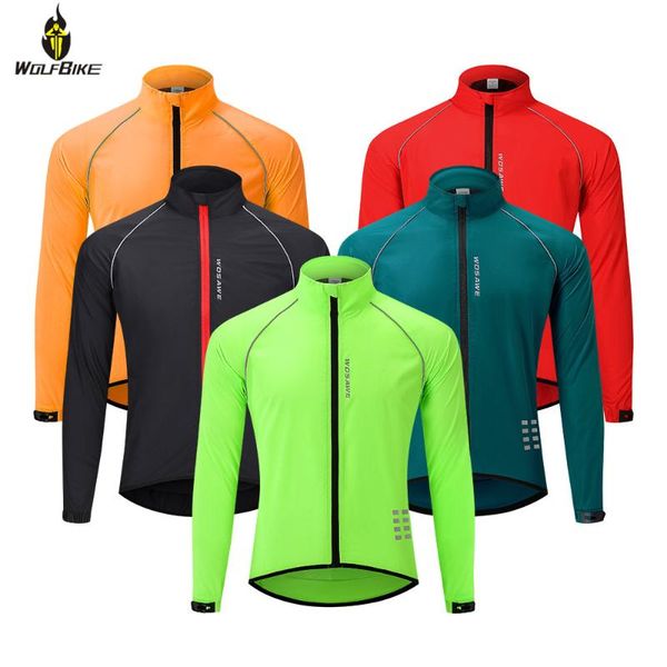 

racing jackets wosawe lightweight cycling water rain repellent windproof wind coat running sports mtb bike bicycle windbreaker 5 color, Black;red
