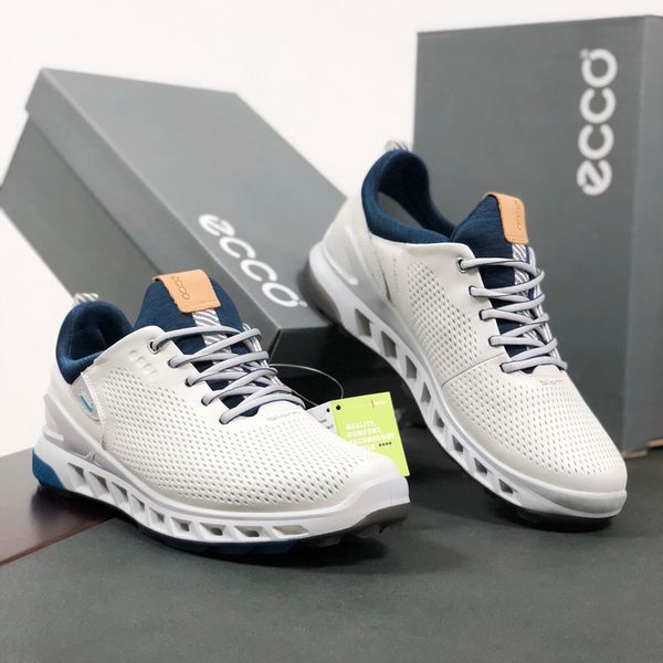 

professional genuine leather golf shoes men breathable sneakers outdoor spikless walking ers 210706