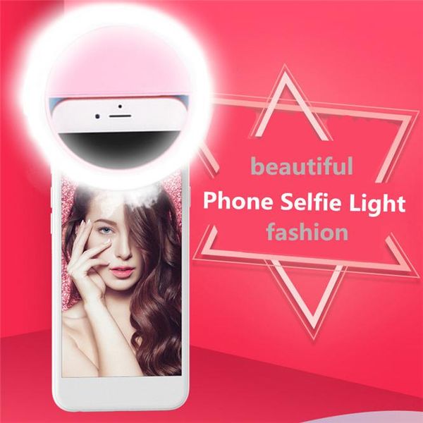 

2pcs ins led portable usb charge selfie ring light for phone supplementary lighting night darkness enhancing fill lights flashlights torches