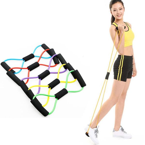 

resistance bands band women 8-shaped rubber loops latex pull rope fitness elastic yoga pilates belt sport expander