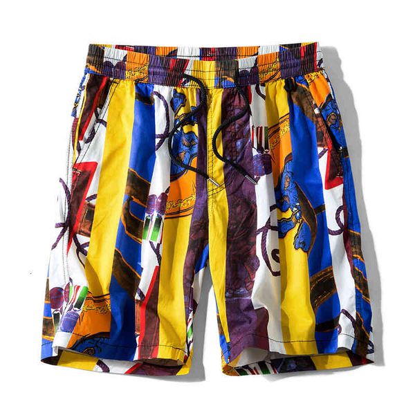 

fashion shorts beach pants men's brand personality surf youth capris casual big underpants, White;black