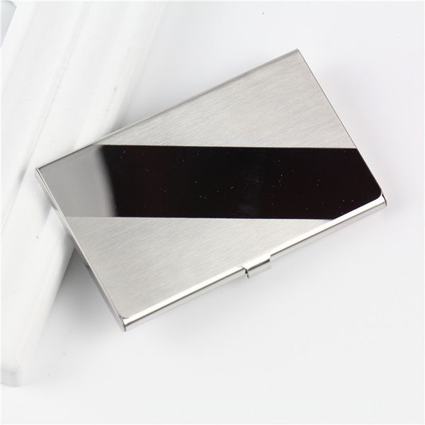 

files card holder simple business men's and women's korean version stainless steel fashion creative metal case lettering