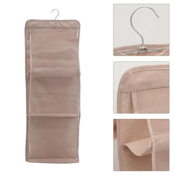 

storage boxes & bins 1pc wardrobe hanging pouch double side handbag shoes closet