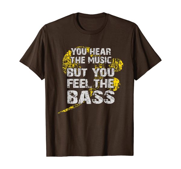 

feel the bass key t shirt for bass players, bassists, bands, White;black