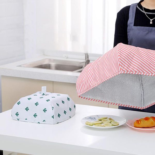 

kitchen storage & organization folding lid cover keep foods warm vegetable container aluminum foil dishes heat-insulation for gadgets cf842