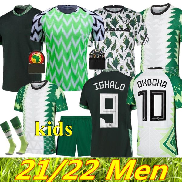 

18 19 20 21 soccer jerseys musa simon etebo ejuke mikel moses nigeria ndidi ighalo iheanacho onazi football men and kids shirt, Black;yellow