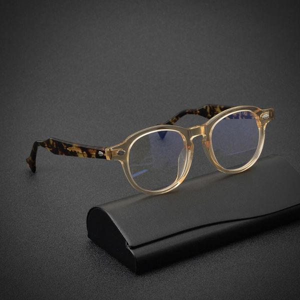 

fashion sunglasses frames japan handmade oval optical eyeglasses men women's myopia prescription glasses full rim acetate eyewear oculo, Black