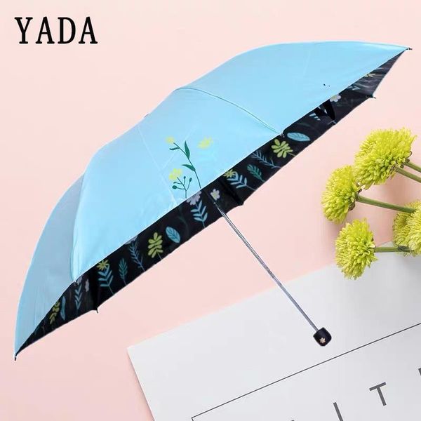 

umbrellas yada charms grass&flower pencil umbrella rain women uv flower for windproof female ys694