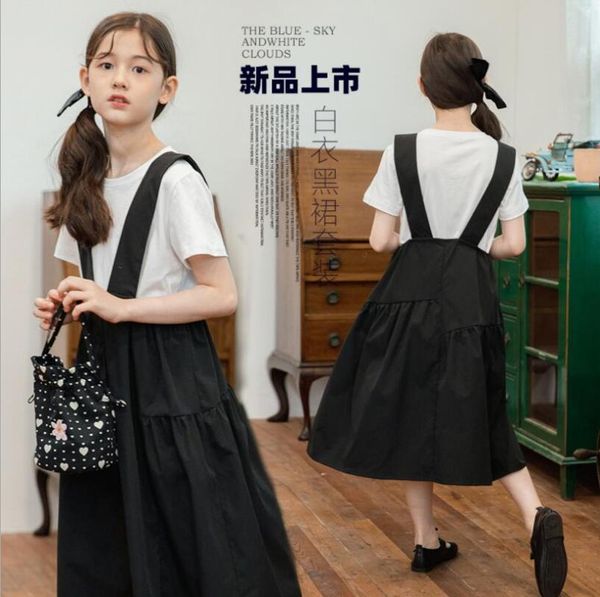 

clothing sets korea girls' clothes wholesale high-grade children kids 6pcs/lot 4-14 year, White