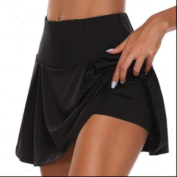 

women summer womens short fashion fitness shorts skirts high waist double layer quick drying solid color female fake two piece, White;black