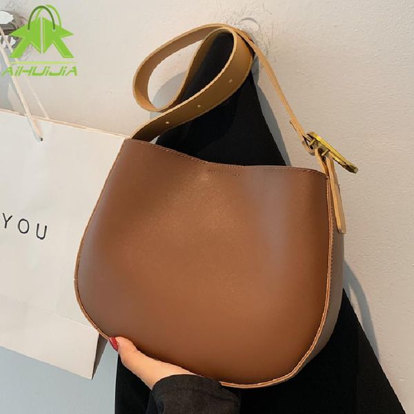 

evening bags luxury solid color female tote bag pu leather women designer handbag fashion capacity shoulder messenger