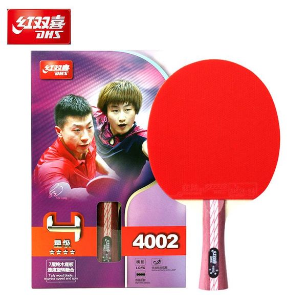 

children student beginner 4 star table tennis rackets horizontal single racket -pong three raquets
