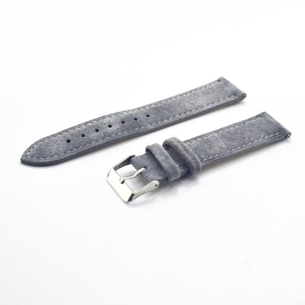 

watch bands band genuine leather straps 18mm 20mm 14mm 16mm 22mm woman accessories men gray/yellow/red watchbands, Black;brown