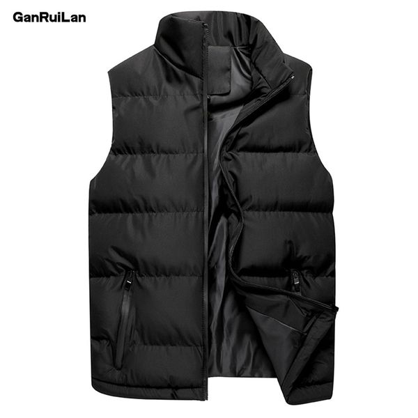

autumn men vest sleeveless jacket winter fashion casual coats hommes plus size 5xl jk19091 210518, Black;white