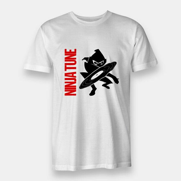 

tunerecord ninja men's t-shirt white, White;black