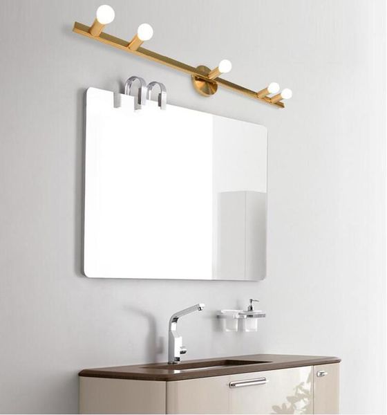 

wall lamp creative imitation copper color strip mirror front ceiling multi-purpose