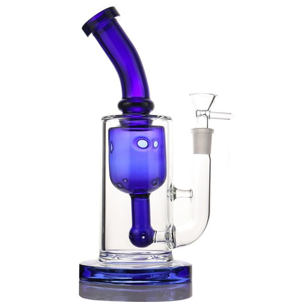 Coador de estilo de ovo moderno com cachimbo de água de vidro Bong Hookahs de cores diferentes, bongo de reciclagem colorido rosa