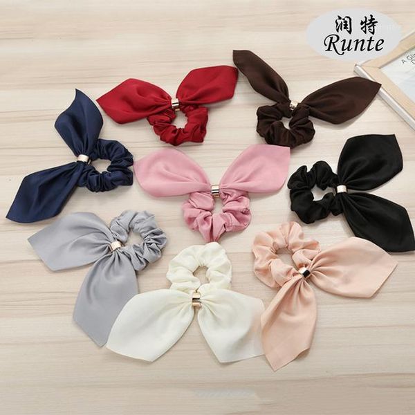 

korean ear hair accessories scrunchies elastic bands ties rope ponytail girl scrunchie1