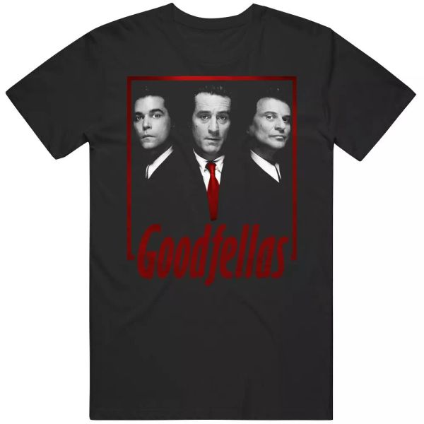 

goodfellas new york movie fan t shirt, White;black
